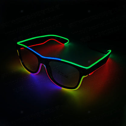 Led Light up Glasses Multi-Color Glow in the Dark Glasses for Rave Party, EDM, Halloween.. (5 colors)